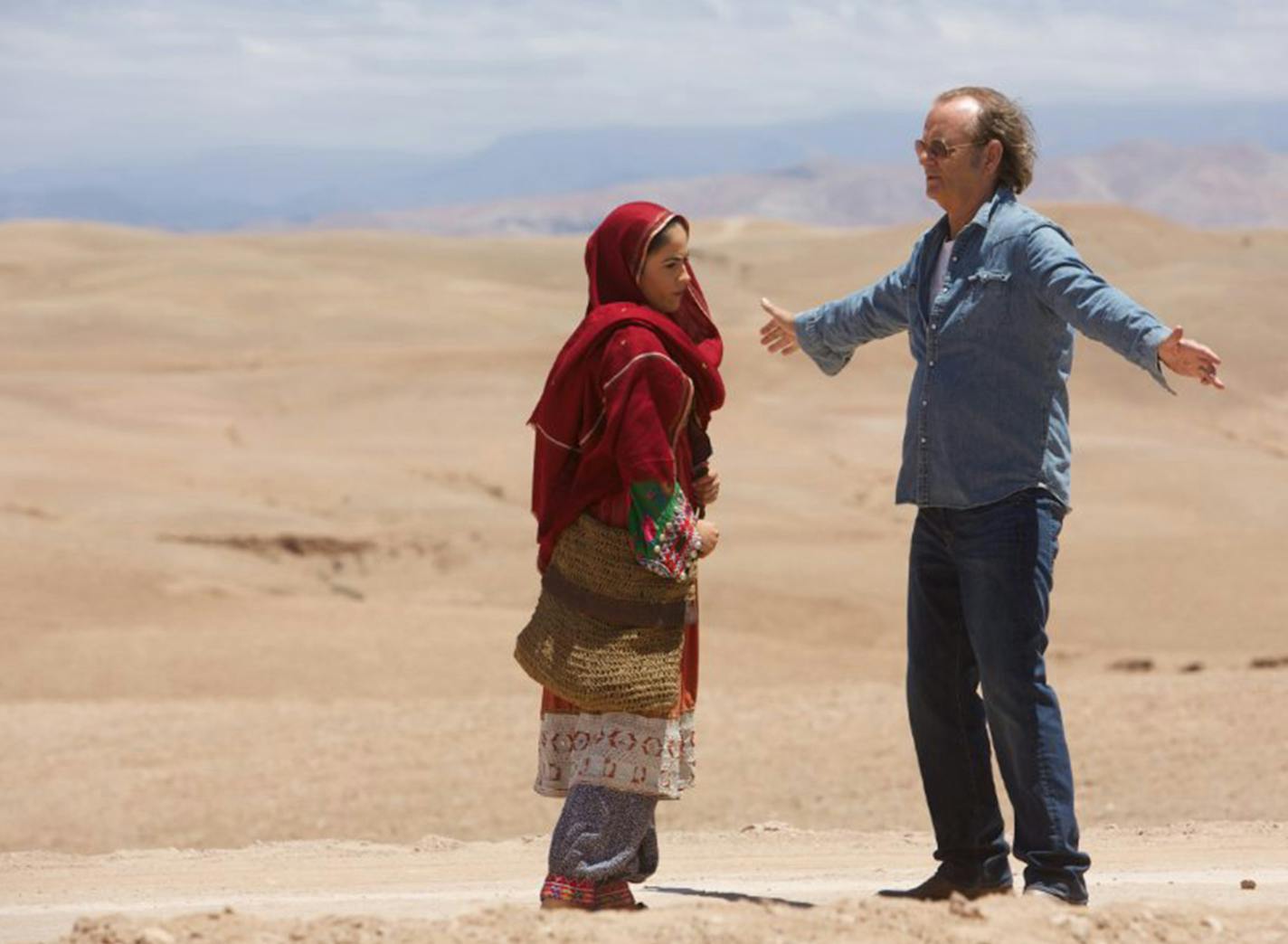 Bill Murray and Leem Lubany in "Rock the Kasbah." (Open Road Films) ORG XMIT: 1175270