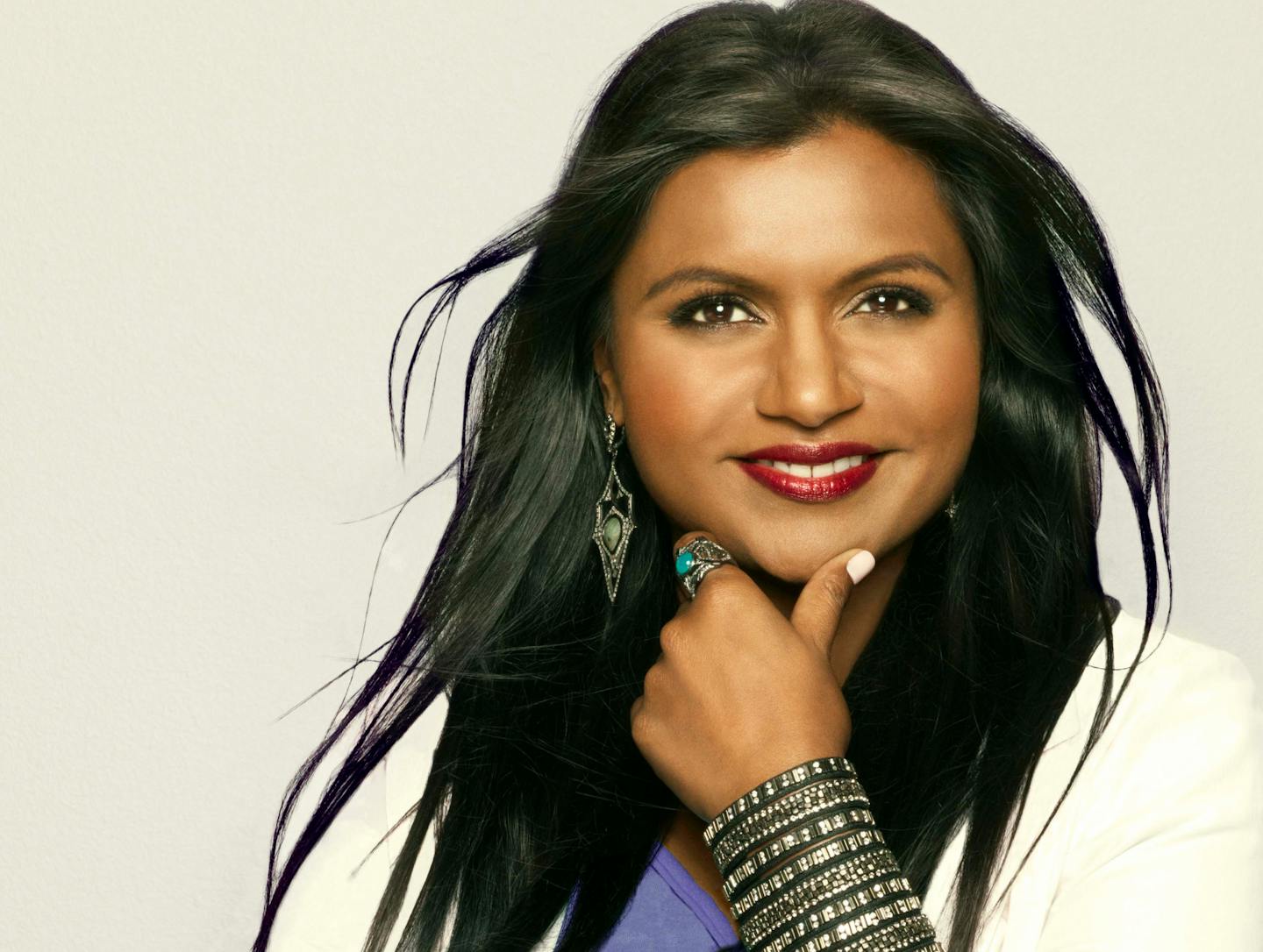 Mindy Kaling stands out among all the white faces that dominate TV's prime-time leading roles.