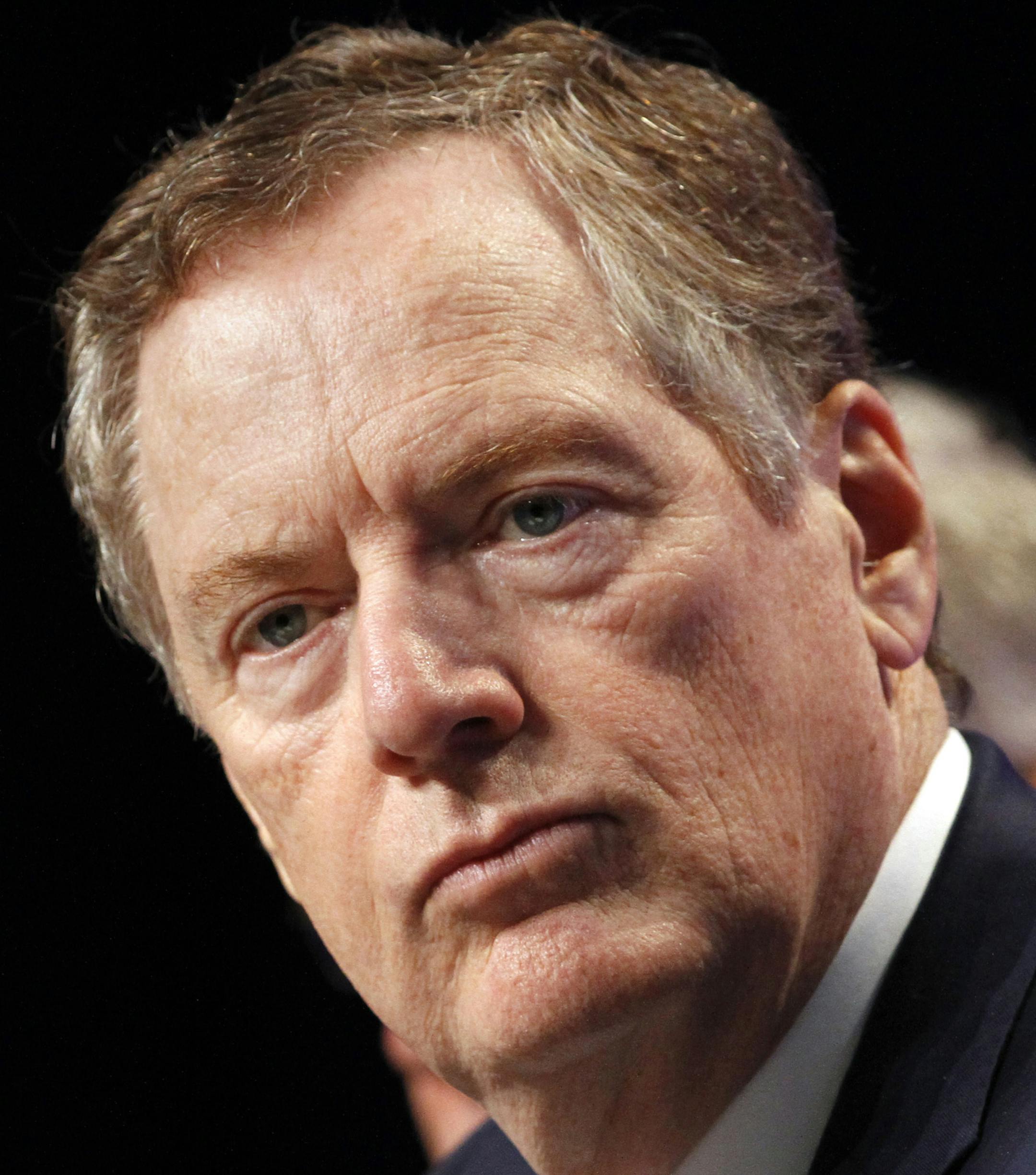 U.S. Trade Representative Robert Lighthizer listens during a news conference, Wednesday, Aug. 16, 2017, at the start of NAFTA renegotiations in Washington. (AP Photo/Jacquelyn Martin)