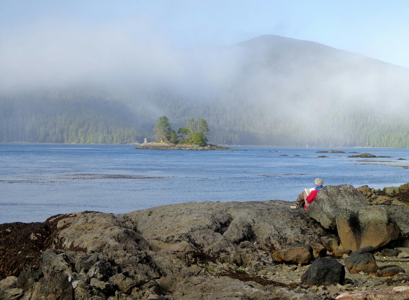 Elsie Carr-Locke of Toronto enjoys a scenic spot to read during a kayaking trip in Gwaii Haanas National Reserve on Haida Gwaii, off the coast of British Columbia, Canada. Photo by Diane Mancini, special to the Star Tribune