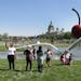 The reopened Minneapolis Sculpture Garden drew crowds that got to see &#x201c;Spoonbridge and Cherry&#x201d; up close again. The trees to the north of