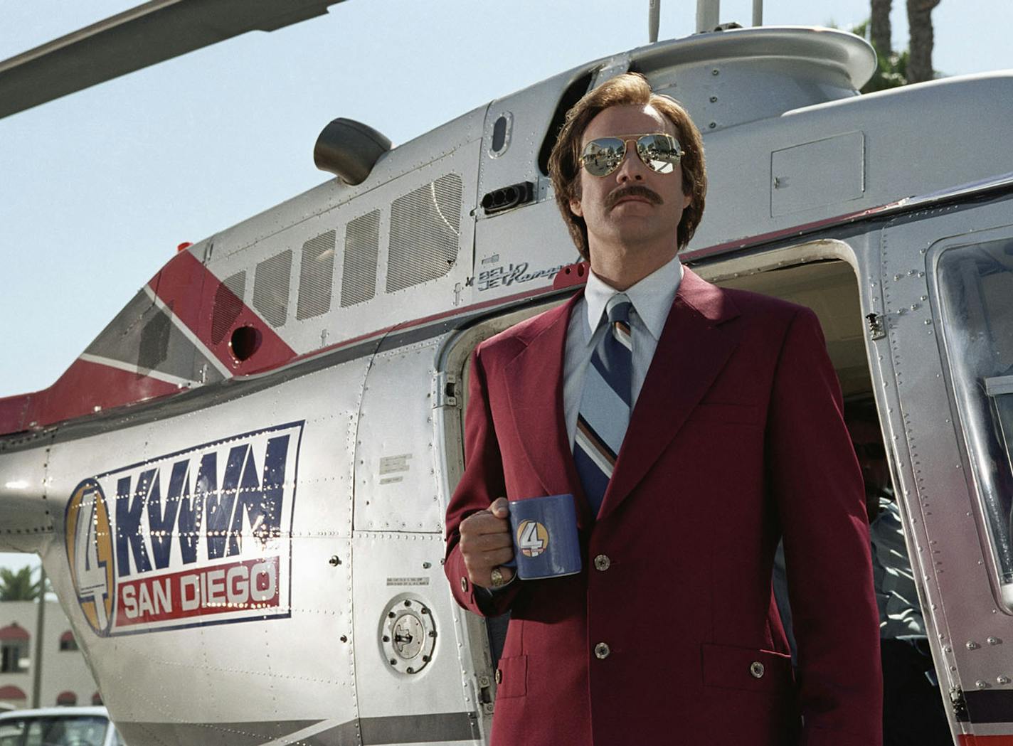 Will Ferrell is on the go as San Diego's top-rated news man, Ron Burgundy.