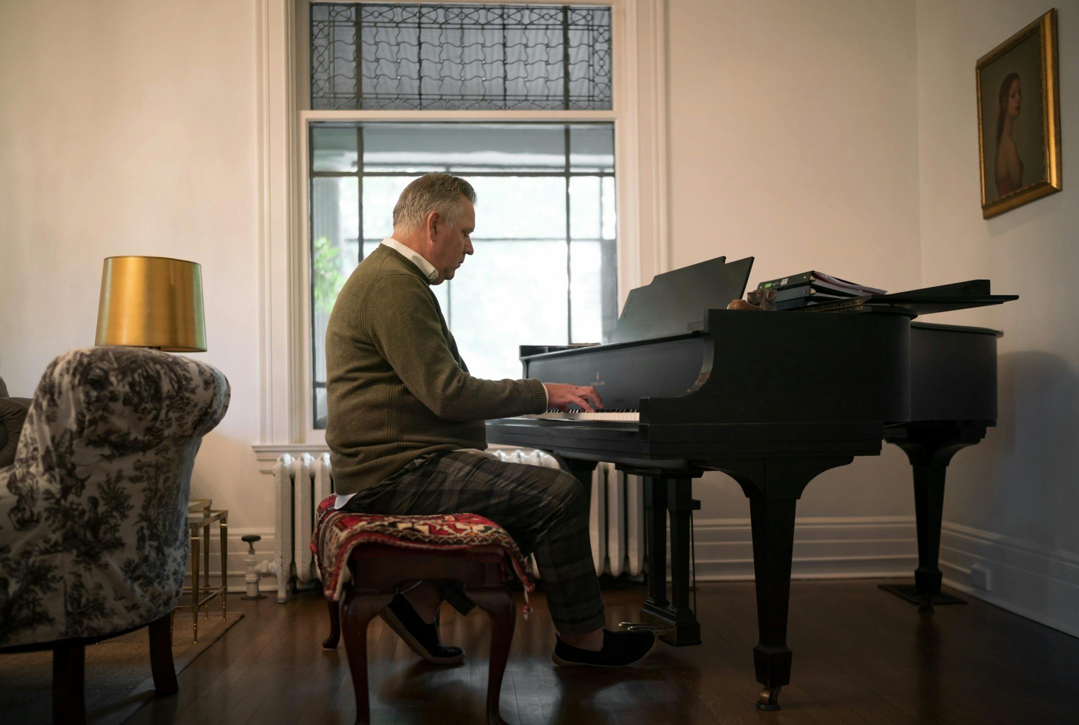 Chan Poling in his St. Paul home.