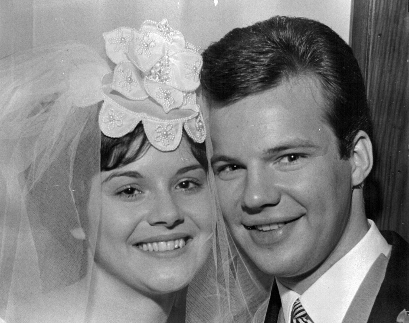 Teen idol singer Bobby Vee and his wife Karen on their wedding day in 1963. Vee, a Fargo native who lived in Minnesota for many years, died Oct. 24, 2016 after a battle with Alzheimer's Disease.