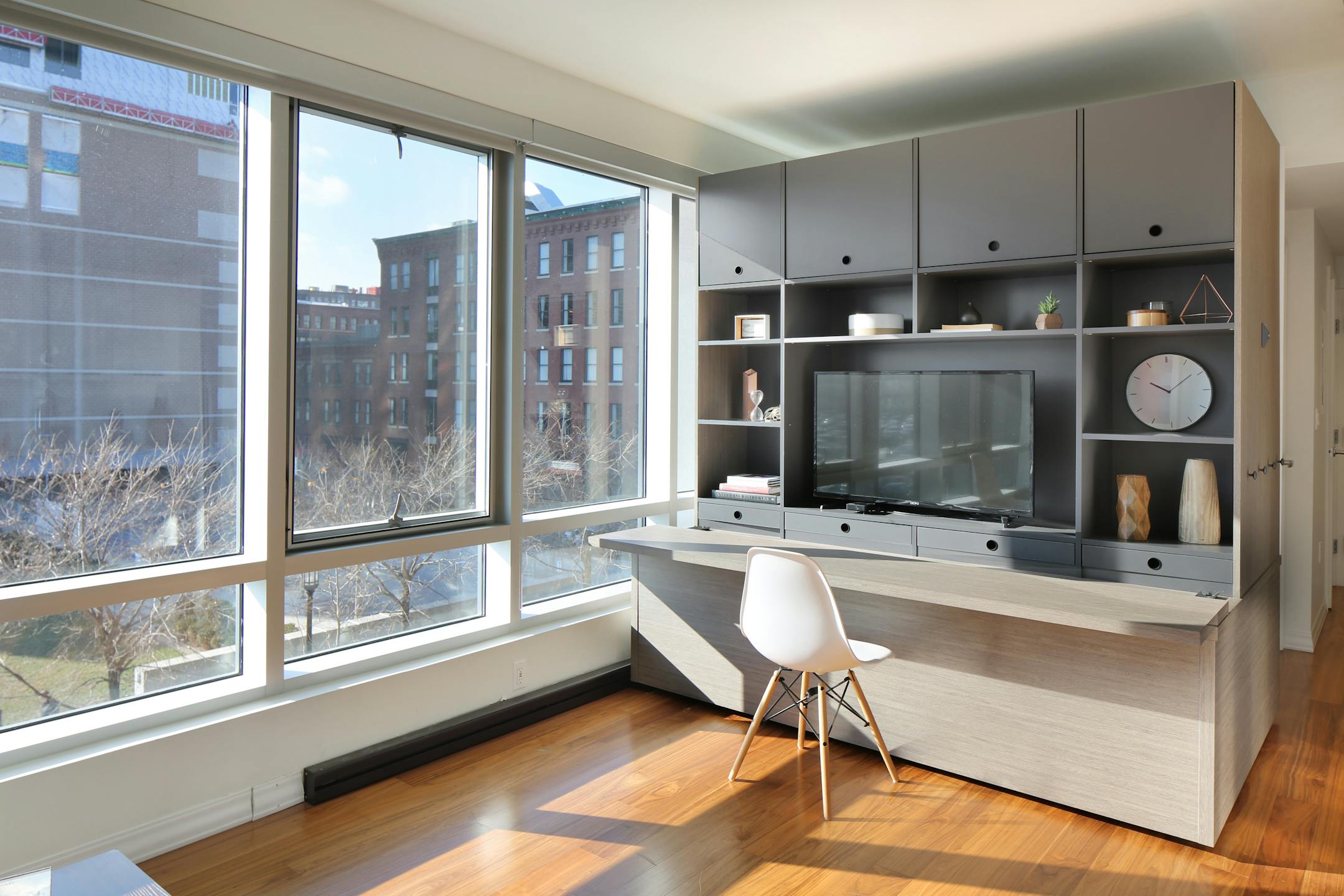 "We want to change the paradigm to living large in a small footprint. People think square footage and functionality are linearly related, but that's the old paradigm," says Heiser Larrea, the chief executive and brains behind Ori. MUST CREDIT: Photo by Lisa Cranshaw for The Washington Post.