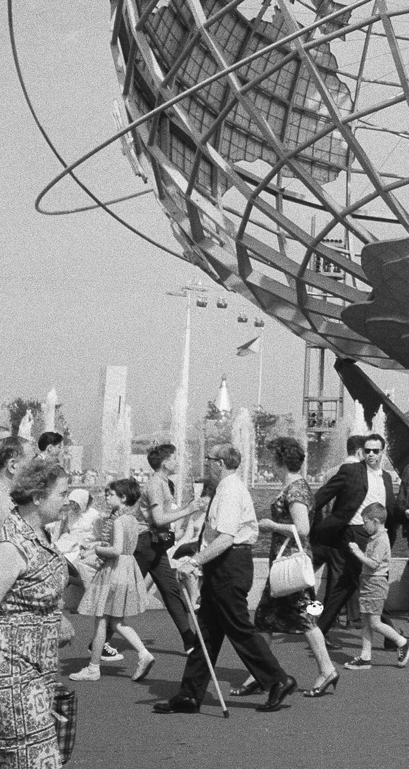 The Unisphere of the World's Fair in the Queens borough of New York is shown, April 30, 1964. (AP Photo) ORG XMIT: APHS306187 ORG XMIT: MIN1408011326201084