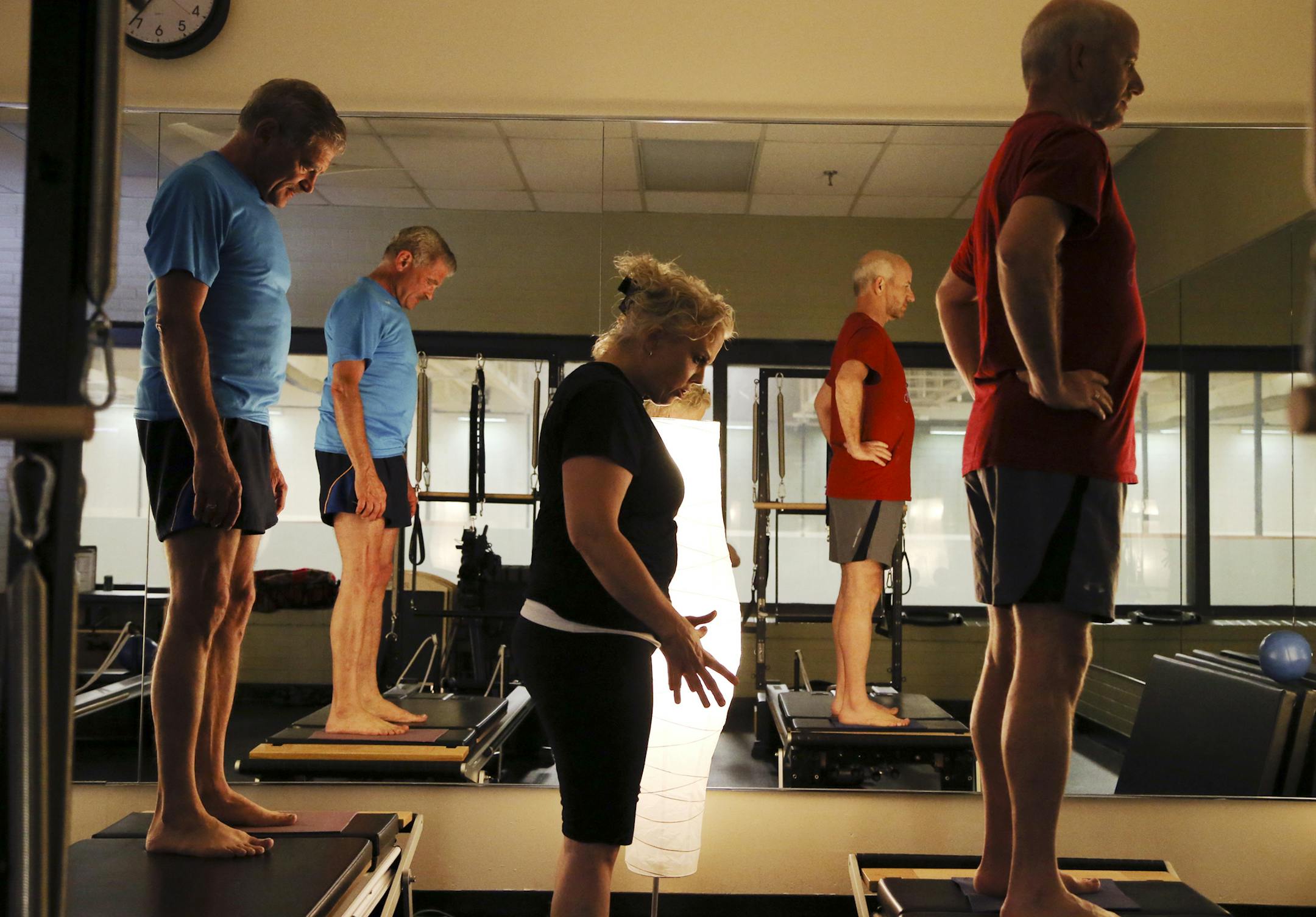 Couple Phil Oxman, 66, left, and Harvey Zuckman, 62, right, work with Uptown YWCA pilates instructor Tresa Sauer during a private class Tuesday, July 16, 2013, in Minneapolis, MN. Oxman and Zuckman will marry at City Hall on Aug. 1, along with dozens of other same-sex couples.](DAVID JOLES/STARTRIBUNE) djoles@startribune.com Together as a couple for 38 years, Phil Oxman, 66, and Harvey Zuckman, 62, didn't expect to ever see the day that they might be legally married in Minnesota. With the passag
