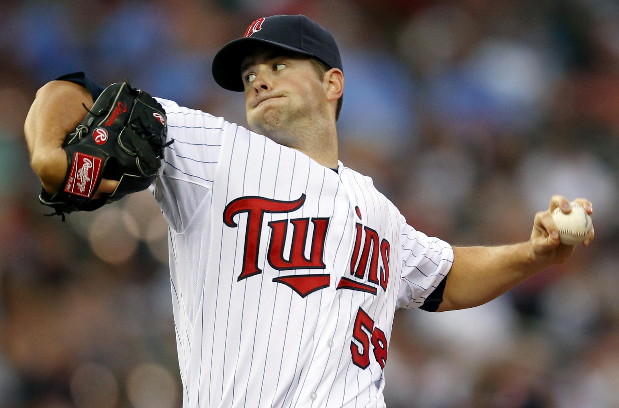 Twins pitcher Scott Diamond (58) in the second inning.