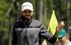 Troy Merritt acknowledged the gallery after putting on the second green during the final round of the Masters on Sunday.