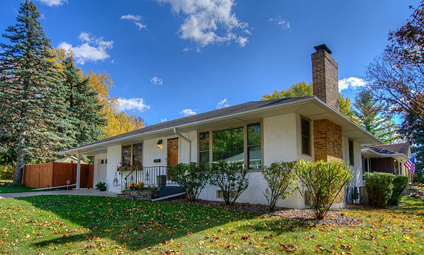 St. Paul Built in 1952, this three-bedroom, two-bath house located in the Highland Park neighborhood has 1,638 square feet and features two bedrooms on the main level, two fireplaces, eat-in kitchen with stainless steel appliances, patiio, full finished basement, patio, fenced yard and one-car attached garage. Listed by Dan Basil, 612-280-5046, and Lisa Basil, 612-280-9071, Coldwell Banker Realty.