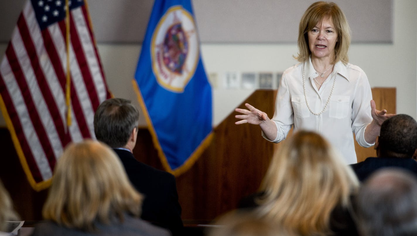 Tina Smith, Governor Dayton's Chief of Staff, led a senior leadership meeting of state agency commissioners and senior staff, Tuesday, March 12, 2013. ] GLEN STUBBE * gstubbe@startribune.com