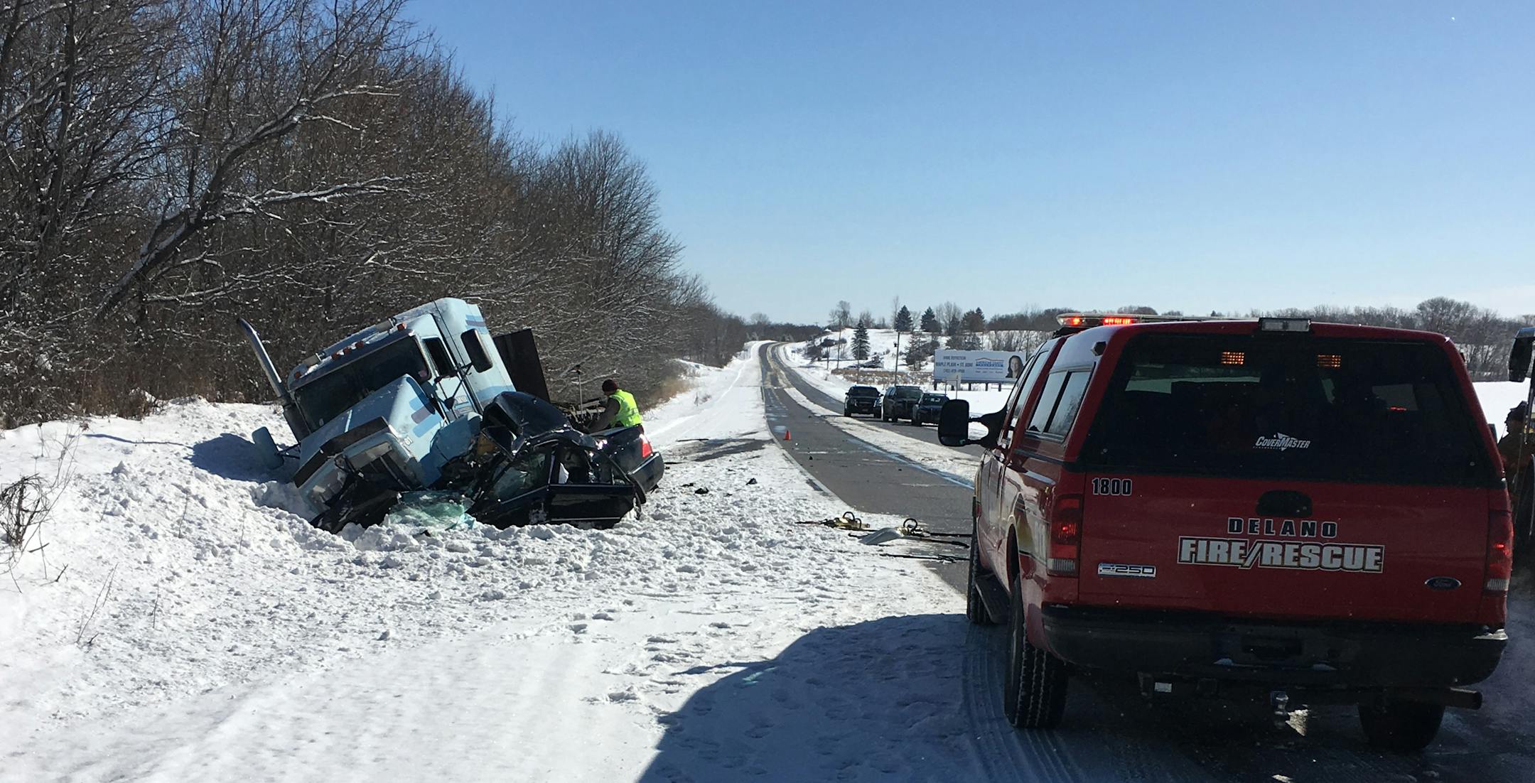 The scene of a fatal crash on Hwy. 12 near Independence.