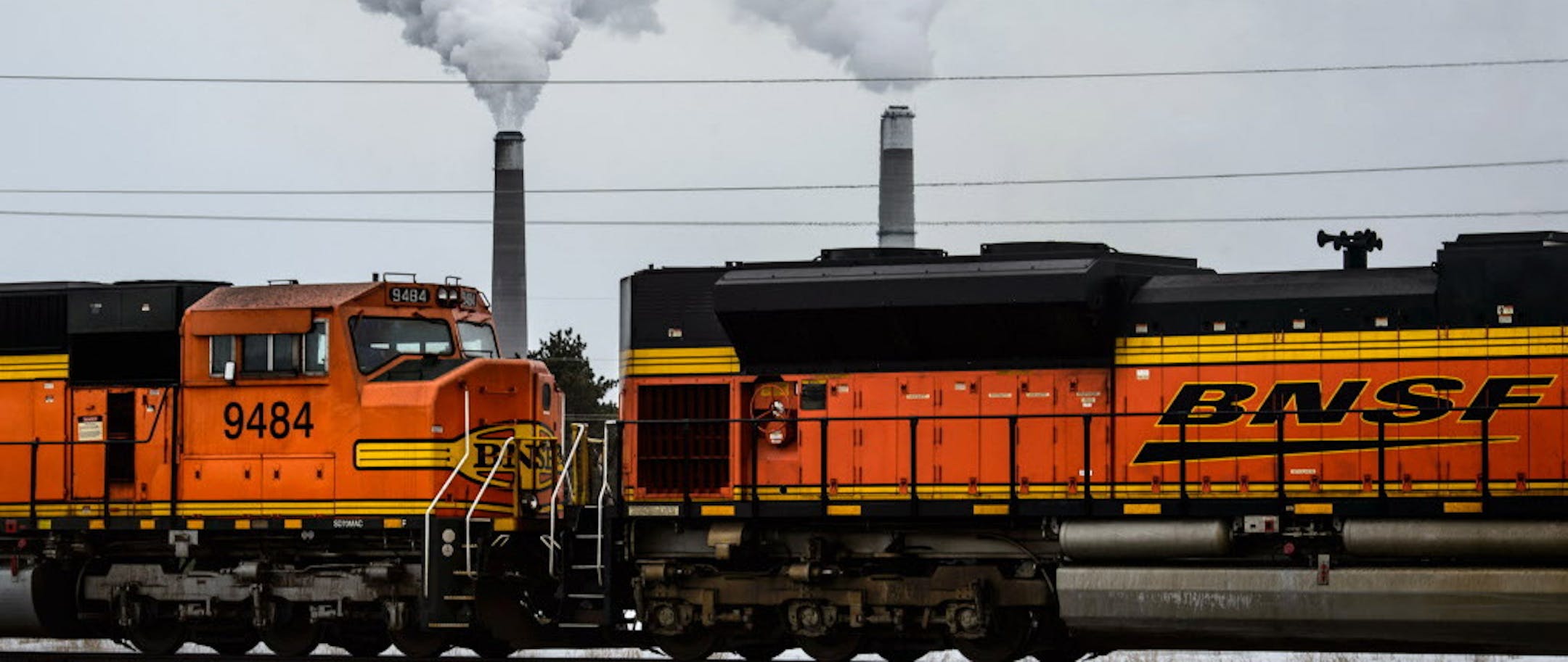 A BNSF train waits on the tracks near the Sherco power plant in Becker, Minn.¬¨‚Ä† Rail delays are affecting the energy¬¨‚Ä† sector, especially shipments of coal and ethanol, with part of the blame has been placed on the growing crude oil traffic in North Dakota. Some utilities have expressed concern about reduced stocks of coal at major power plants. Meanwhile, rail congestion has slowed delivery and output of ethanol. That industry that