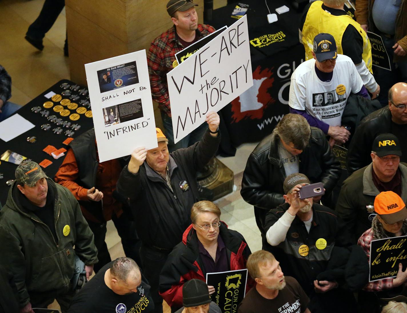 Hundreds attended the MN Gun Owners Caucus to hold Defend the Second Amendment rally at Capitol on Saturday, February 23, 2019. ] Shari L. Gross &#x2022; shari.gross@startribune.com Hundreds attended the MN Gun Owners Caucus to hold Defend the Second Amendment rally at Capitol on Saturday, February 23, 2019.