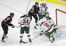 Carolina defeated the Wild 3-1 last week, one of the Wild's seven losses in its last eight games.