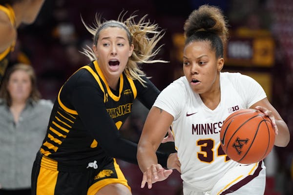 Gophers guard Gadiva Hubbard, above vs. Milwaukee last week, has scored in double figures the past three games and had 20 her last game.
