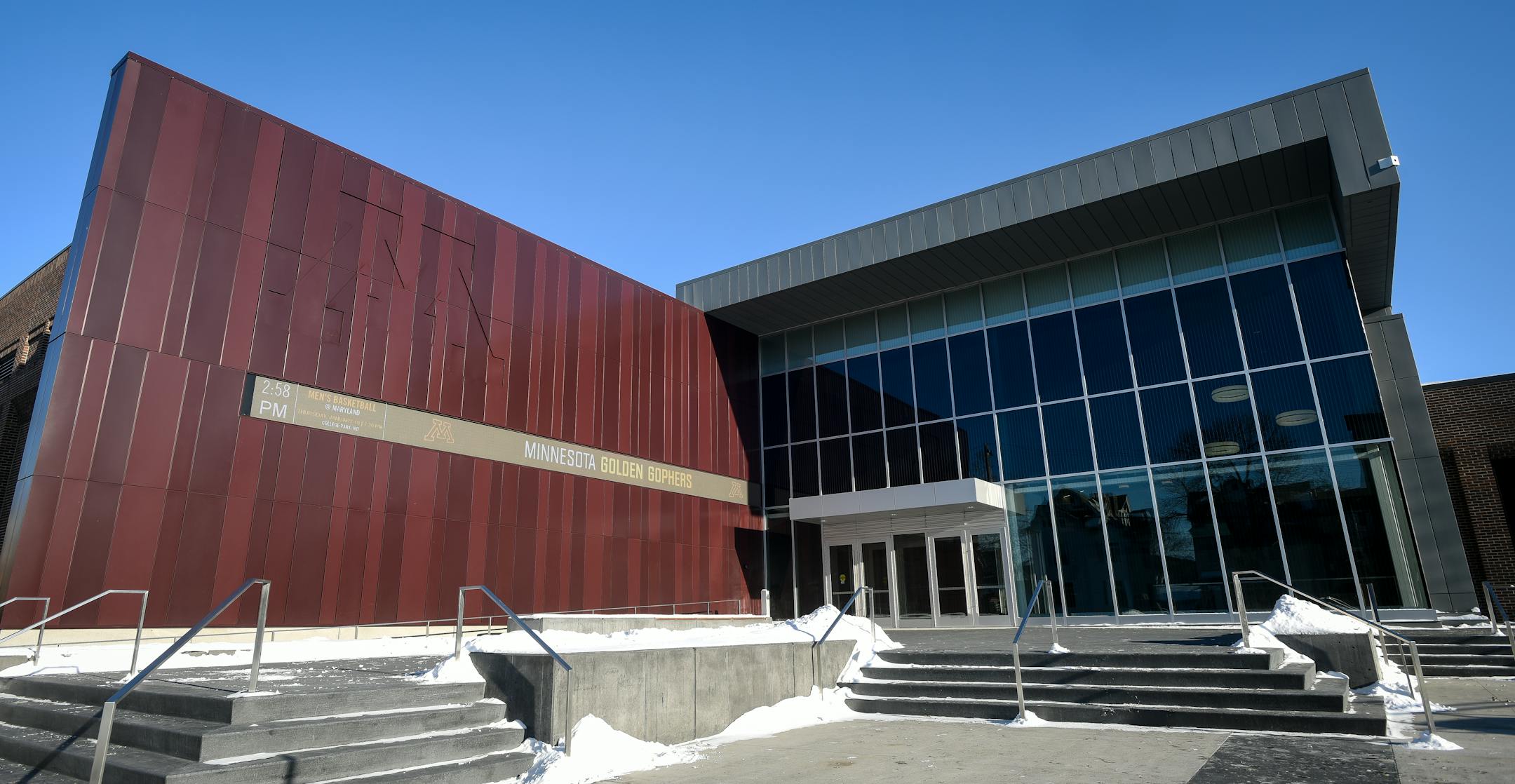 The 15th Avenue entrance to the new Land O'Lakes Center for Excellence.
