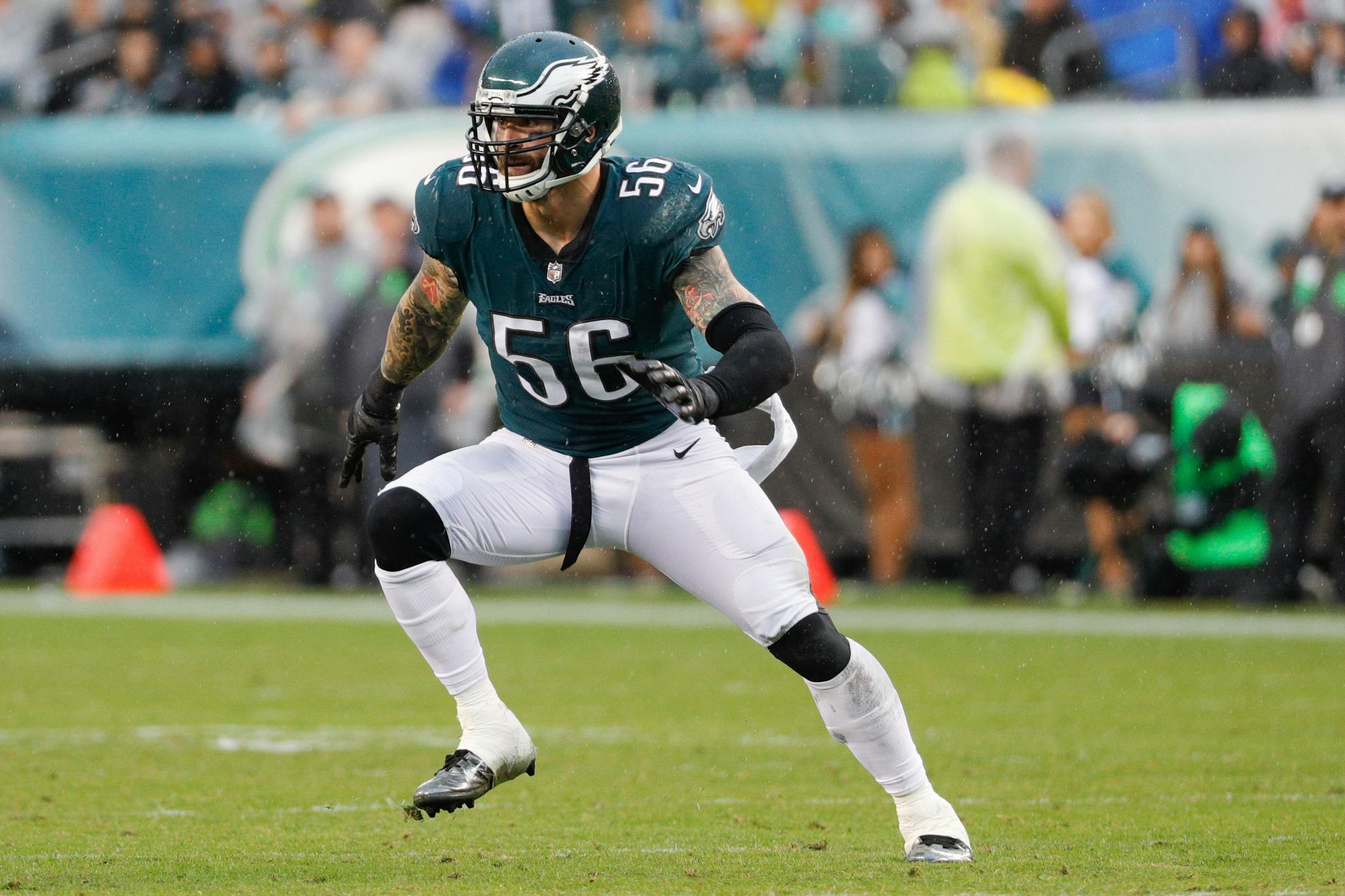 Eagles defensive end Chris Long is the man behind the canine masks that will pervade the stands at Lincoln Financial Field for the NFC Championship Game against the Vikings.