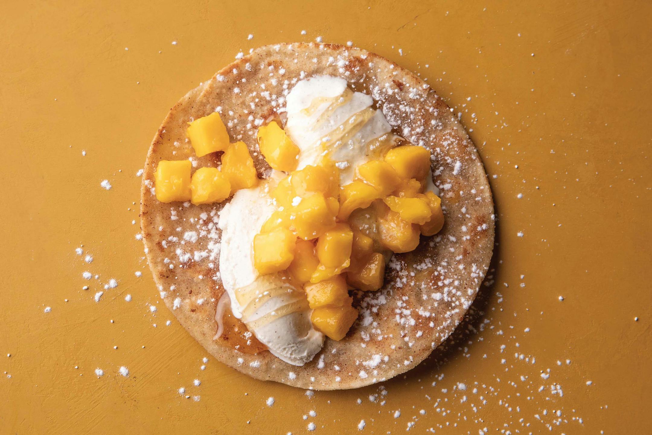 Mango Dessert Tacos from "Sam the Cooking Guy: Between the Buns" (Countryman Press, 2022). Credit: Lucas Barbieri