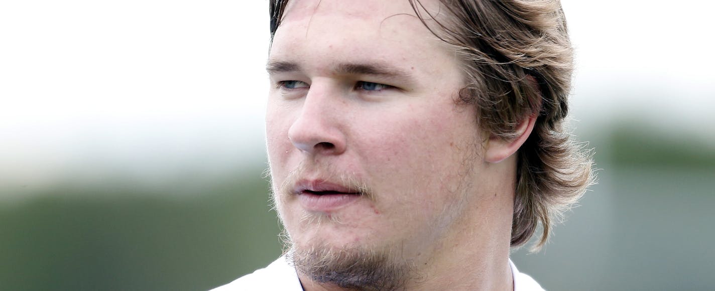 Minnesota Vikings linebacker Audie Cole (57). ] CARLOS GONZALEZ cgonzalez@startribune.com July 27, 2013, Minnesota Vikings Training Camp, Mankato, Minn., Minnesota State University, Mankato -