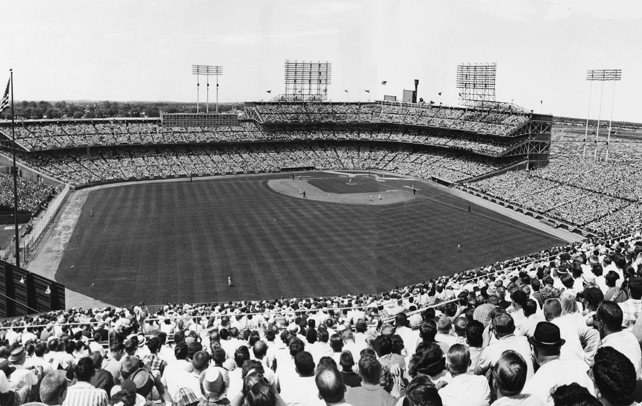 36th Major League Baseball All-Star Game held at Metropolitan Stadium, Bloomington, Mn., July 13, 1965. Minneapolis Tribune staff photo by Dwight Miller. ORG XMIT: MIN2013071717203092