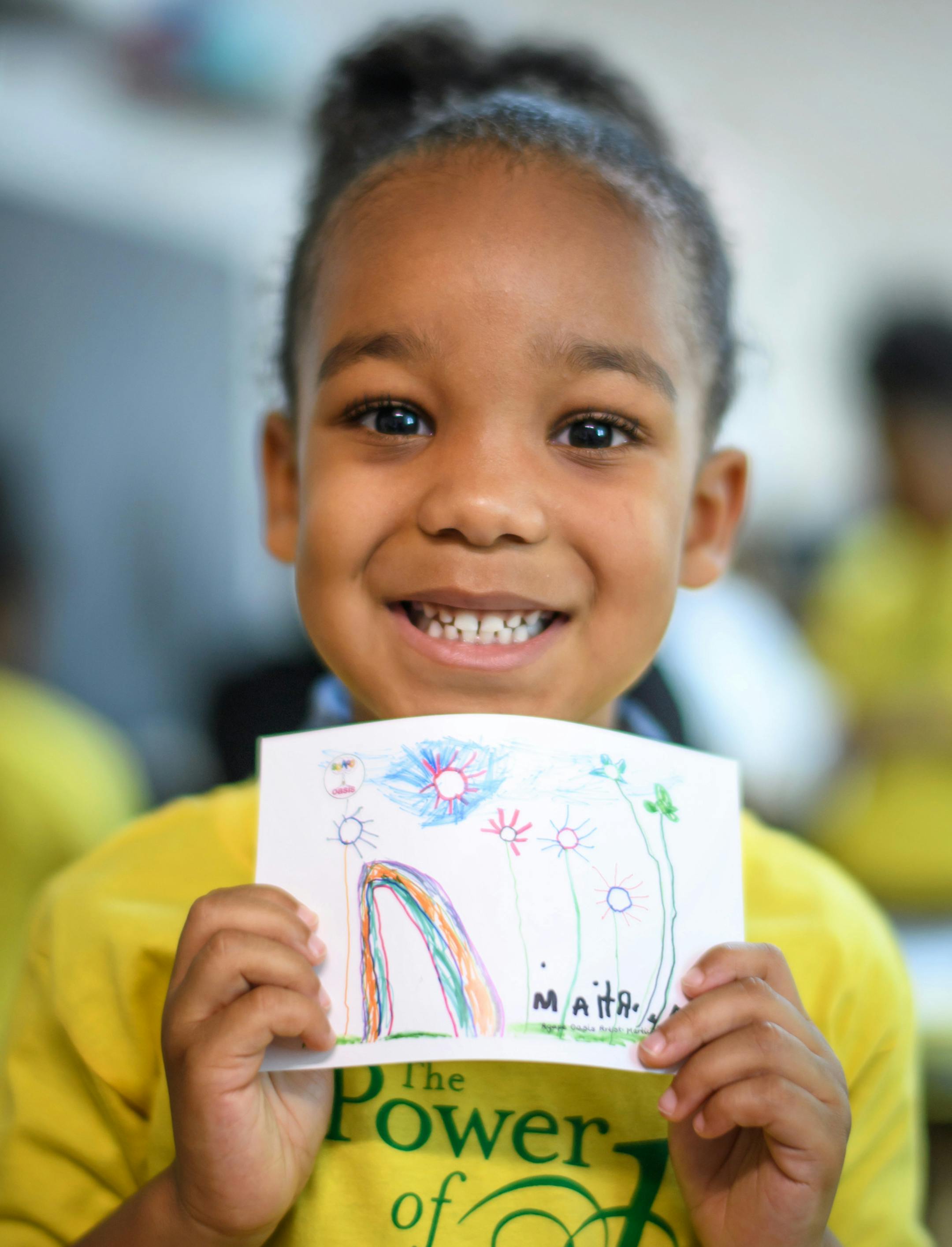 Martice Coleman, 4, was proud of his artwork, reprinted here as a thank you note for all the Links volunteers for visiting Agape Childhood Development Center. ] GLEN STUBBE • glen.stubbe@startribune.com Tuesday June 6, 2017 800 African American women descend on the Twin Cities for service projects. 100 Links members worked on a service project at Agape Childhood Development Center in North Minneapolis.