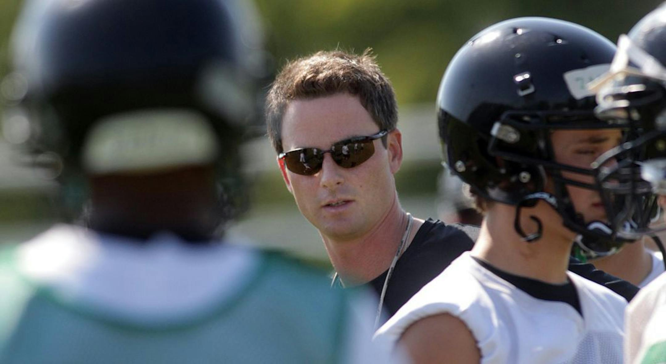 Former NFL and Big Ten quarterback Brooks Bollinger coached at Hill-Murray in 2011.