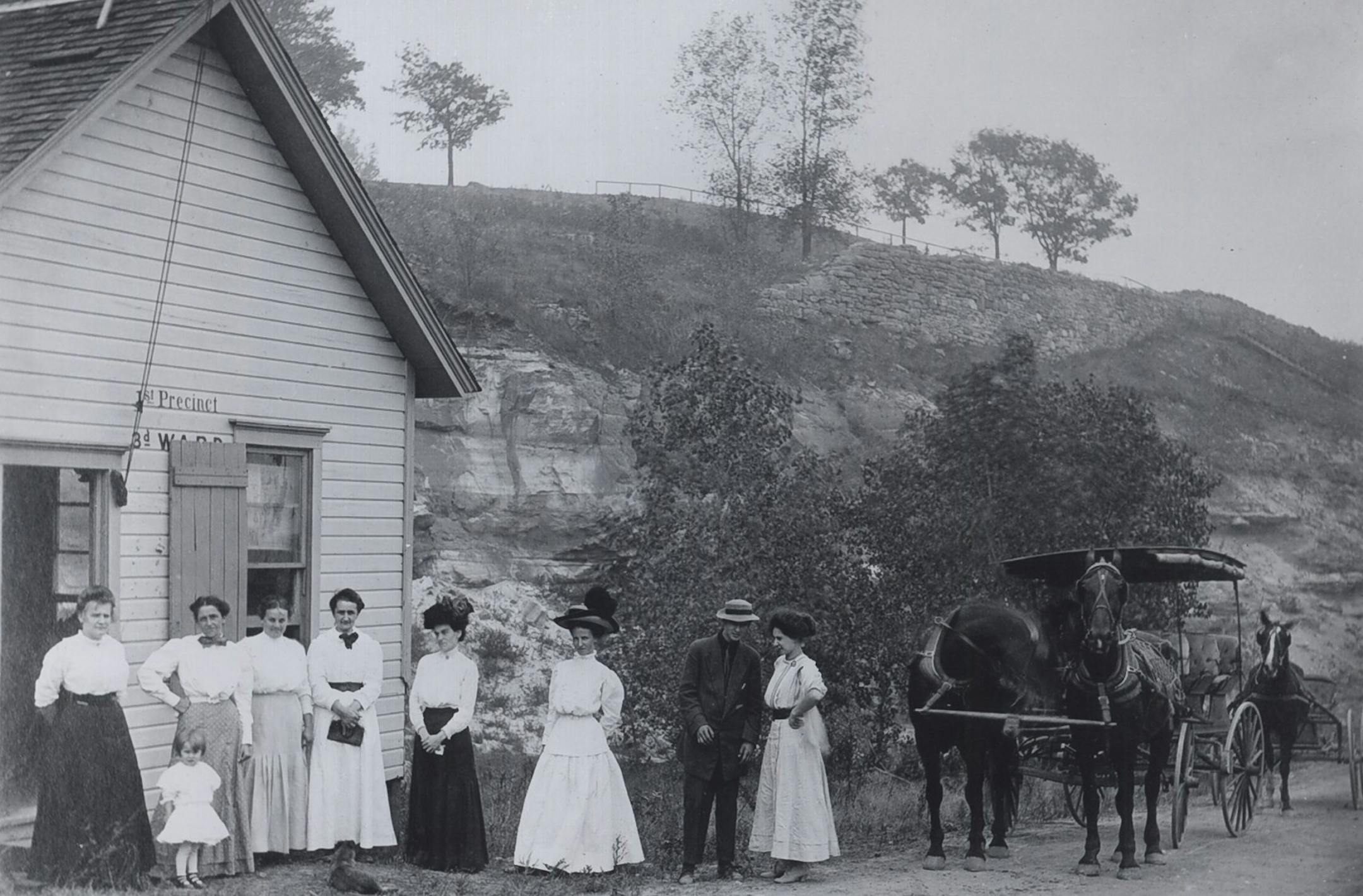 These women, photographed by John Runk, were casting their first-ever votes in the November election of 1920. They were given the right to vote by the 19th Amendment to the U.S. Constitution.