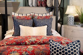 Bedding is such a fun way to play with patterns and can allow us to make a statement in a relatively small space.