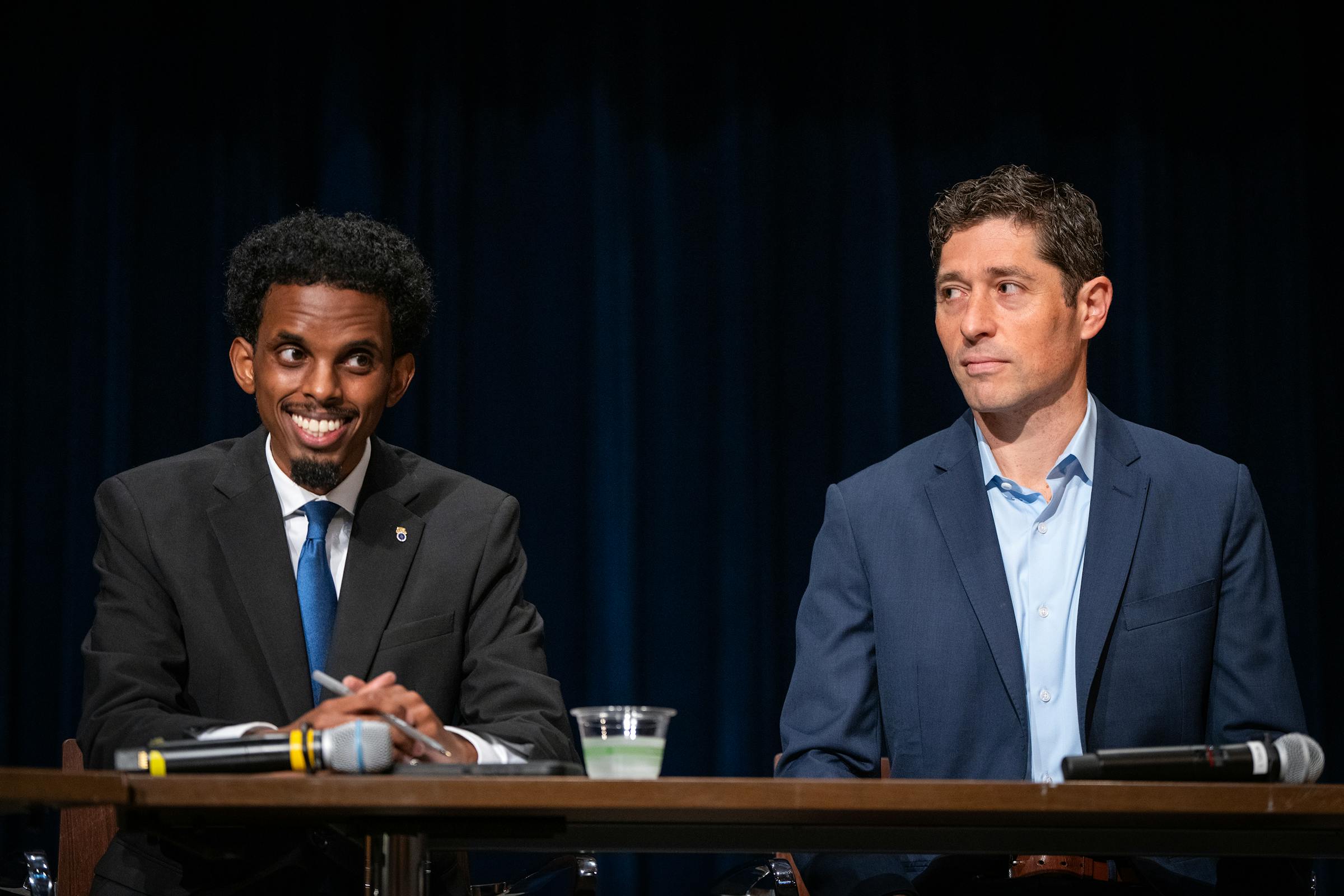 Jacob Frey, Omar Fateh Clash in 1st Minneapolis Mayor Debate