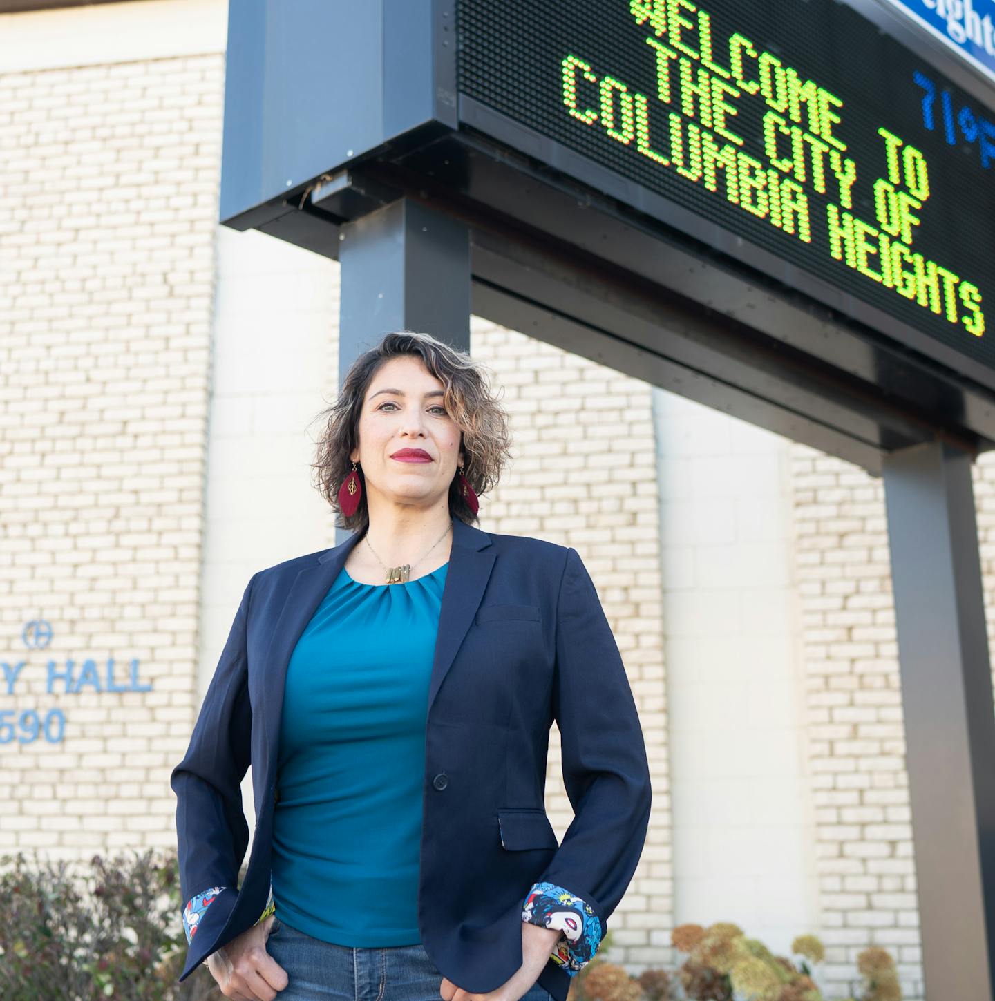 Amada Marquez Simula won her election as mayor of Columbia Heights, Minnesota. As a Latina, she is the city's first non-white elected official. ] GLEN STUBBE • glen.stubbe@startribune.com Wednesday, November 4, 2020 The first person of color was elected to office in Columbia Heights. Amada Marquez Simula defeated councilmember Nick Novitsky in the mayoral race. As a Latina, she is the city's first non-white elected official.