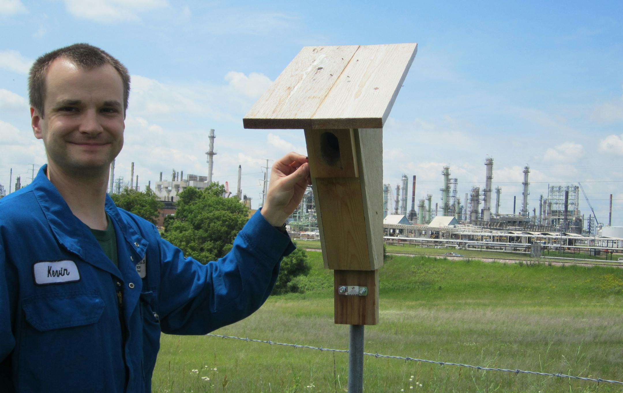 Kevin Jarzab is an operations engineer and bluebird program volunteer for the past two years at the Flint Hills site.