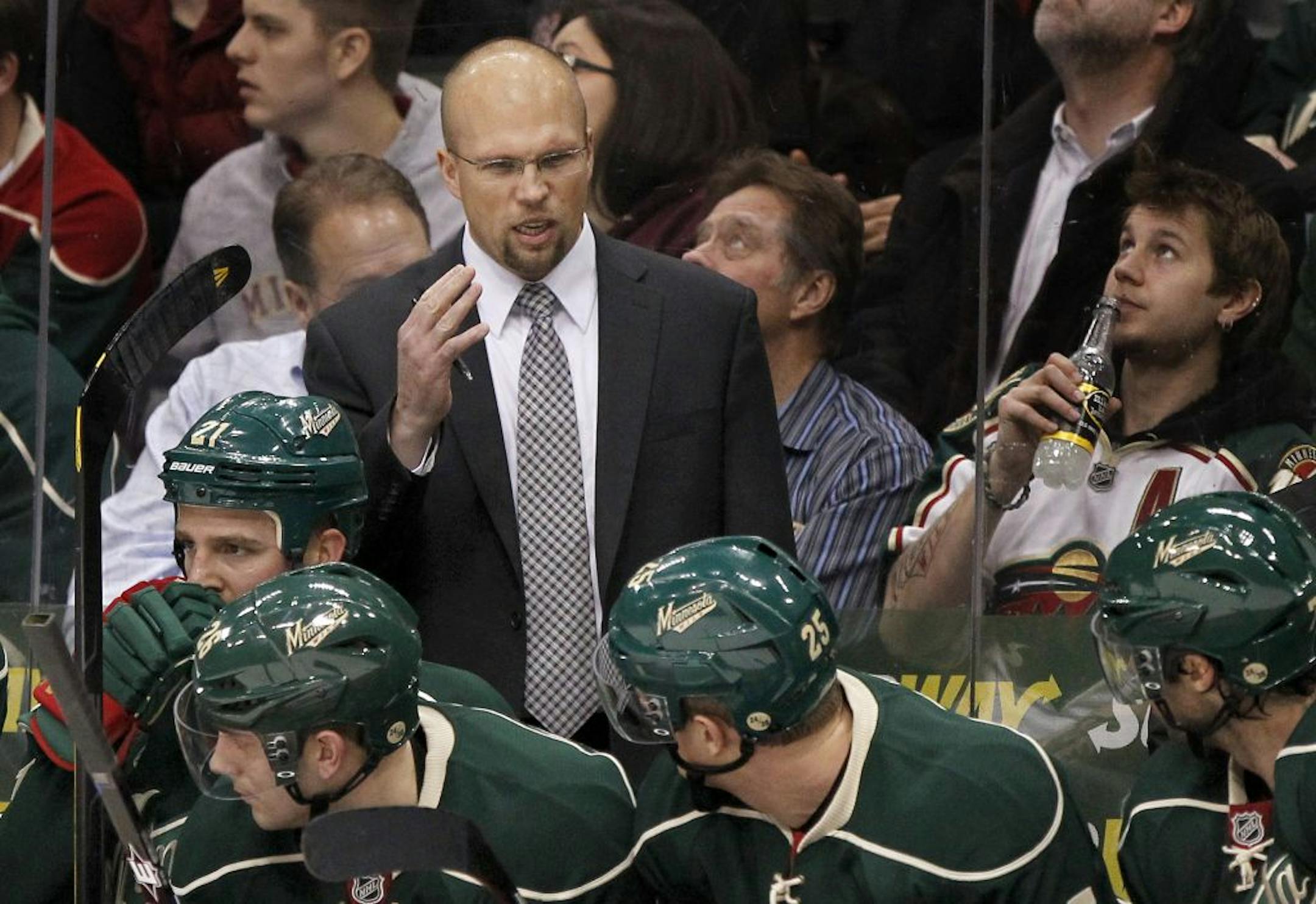 Minnesota Wild head coach Mike Yeo.