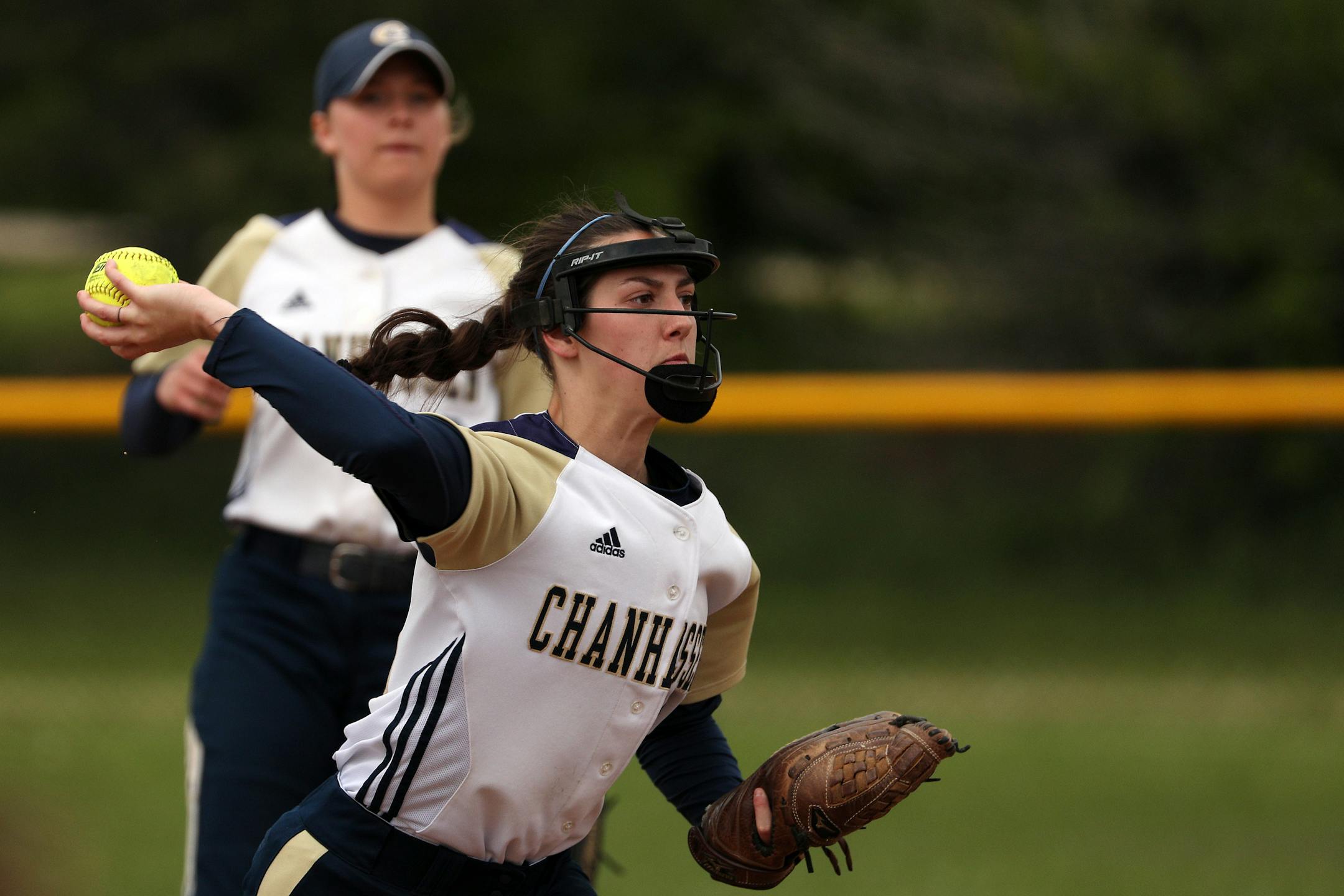 Taylor Manno, who also plays shortstop, is one of three Division-I caliber pitchers for defending Class 4A softball champion Chanhassen.