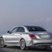 An undated handout photo of the 2015 Mercedes-Benz C-Class. Initially, C-Class sedans sold in the United States will come only with 4Matic all-wheel d