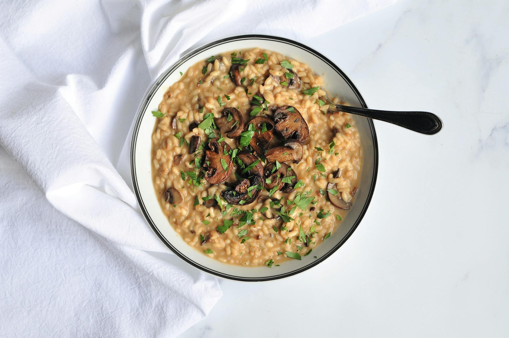 Roasted Mushroom Risotto