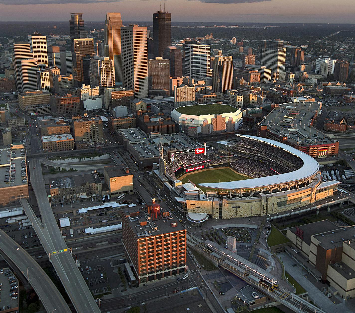 The 2014 Major League Baseball All-Star Game took place before a capacity crowd at Target Field, in the shadow of the Minneapolis skyline Tuesday, July 15, 2014. ] JIM GEHRZ &#xd4; jgehrz@startribune.com / Minneapolis, MN / July 15, 2014 / 9:00 PM ORG XMIT: MIN1508121149531198