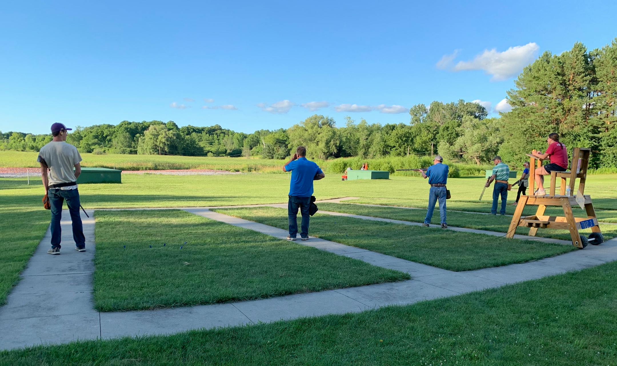 Trapshooters had clear weather Tuesday during league night at Park Sportsmens Club in Orono. The club, first organized in 1939, is a slice of Americana hit, too, by the impact of COVID-19.