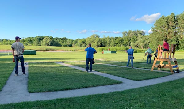 Trapshooters had clear weather Tuesday during league night at Park Sportsmens Club in Orono. The club, first organized in 1939, is a slice of American
