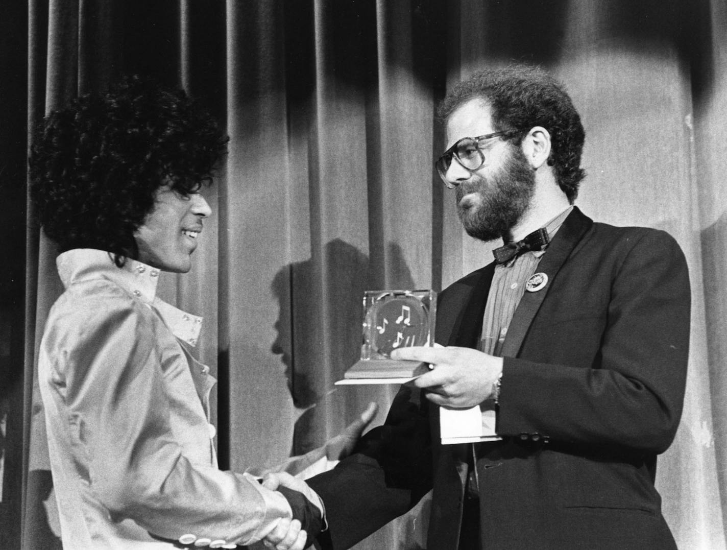 prince and jon bream, 1983 mn music awards