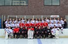 Members of the Coon Rapids boys' hockey team from last season.