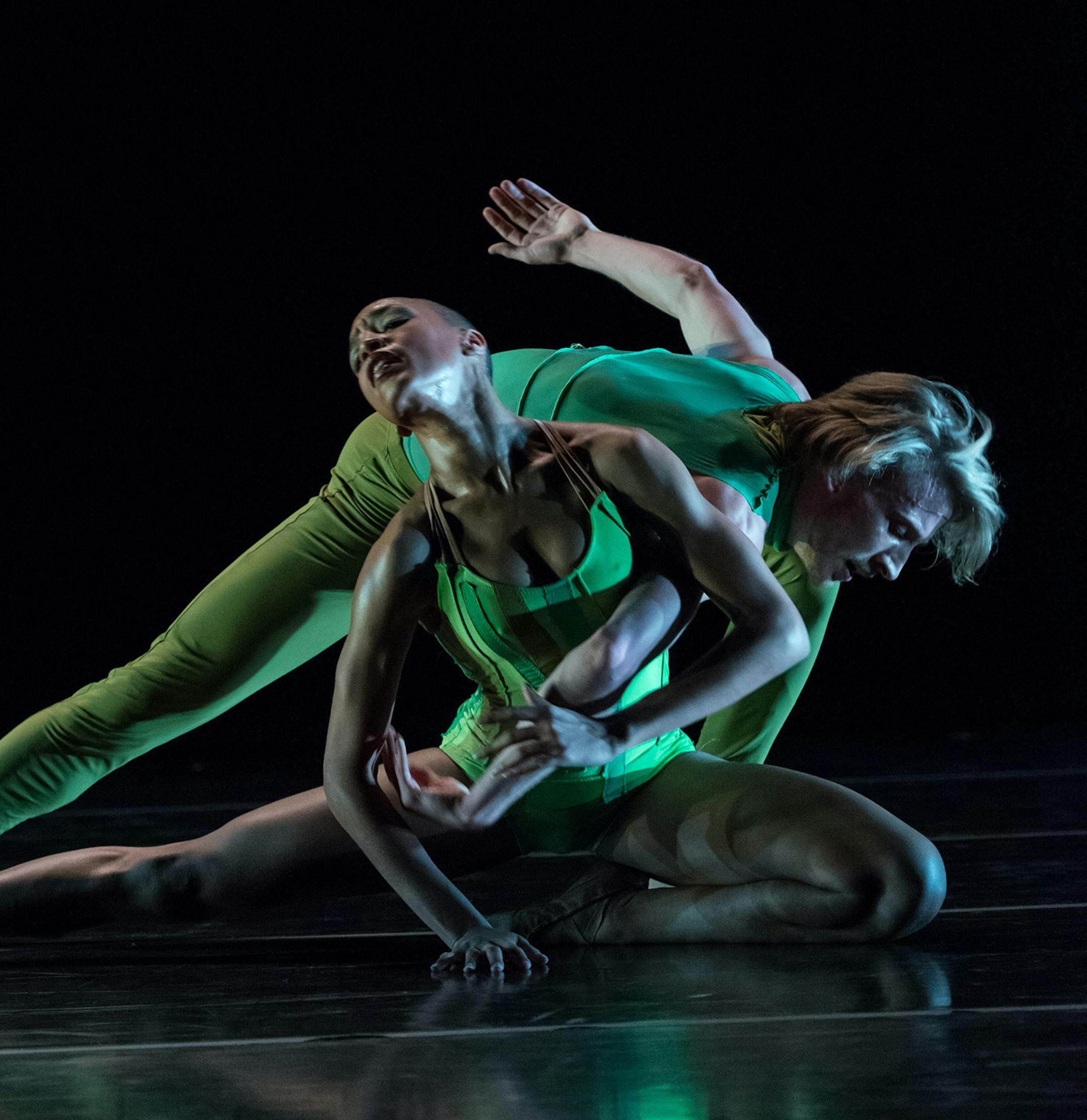 Kendra Dennard and Duncan Schultz of TU Dance in "If and Or."