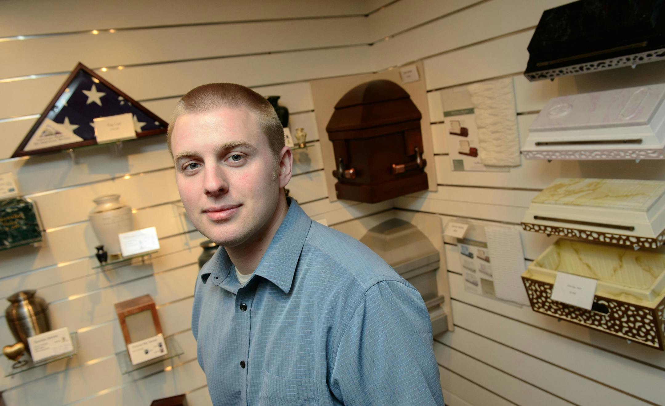 Crescent Tide Funeral Home in St. Paul has won its suit in court to lift the requirement that all funeral homes have a specially equipped embalming room. Owner Verlin Stoll believes it will lower funeral prices. Friday, October 11, 2013 ] GLEN STUBBE * gstubbe@startribune.com EDS, cq Verlin Stoll
