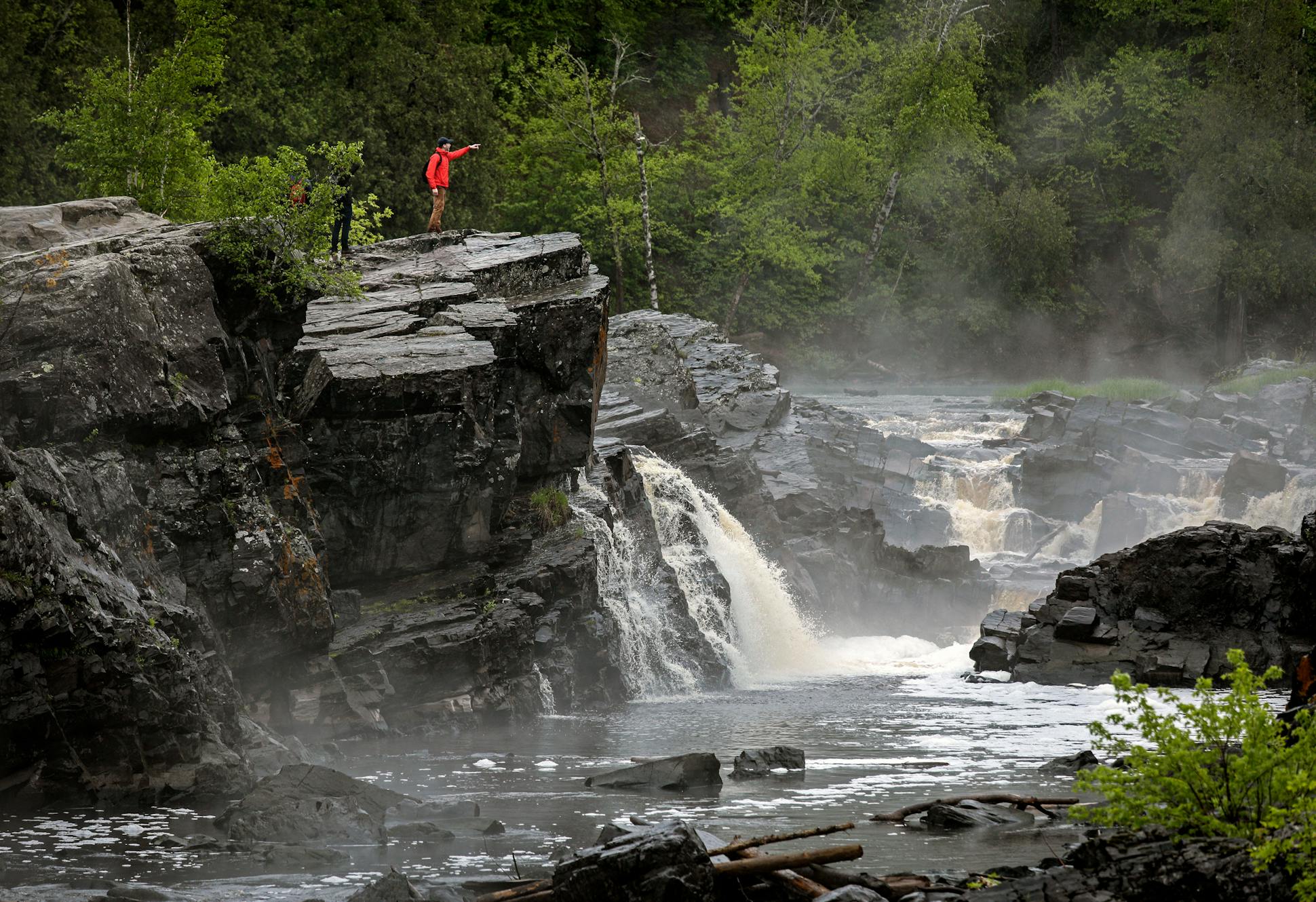 The trail that bypassed the spectacular rocky gorge of the lower St. Louis River was called the Grand Portage. 