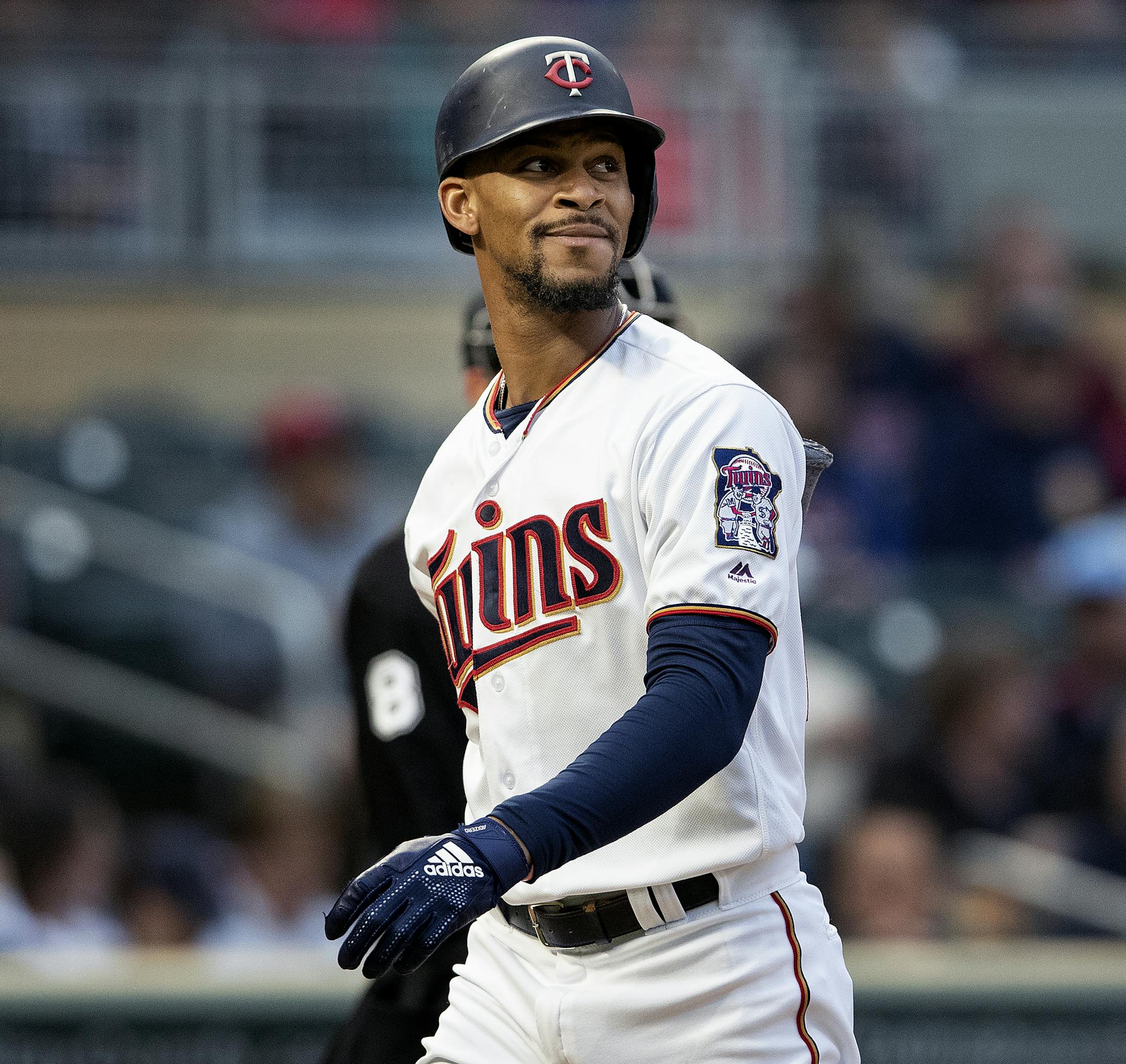 Minnesota Twins Byron Buxton. ] CARLOS GONZALEZ &#xef; cgonzalez@startribune.com &#xf1; May 21, 2018, Minneapolis, MN, Target Field, MLB, Minnesota Twins vs. Detroit Tigers