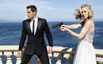 Zachary Levi and Yvonne Strahovski in "Chuck," which left their relationship hanging. NBC