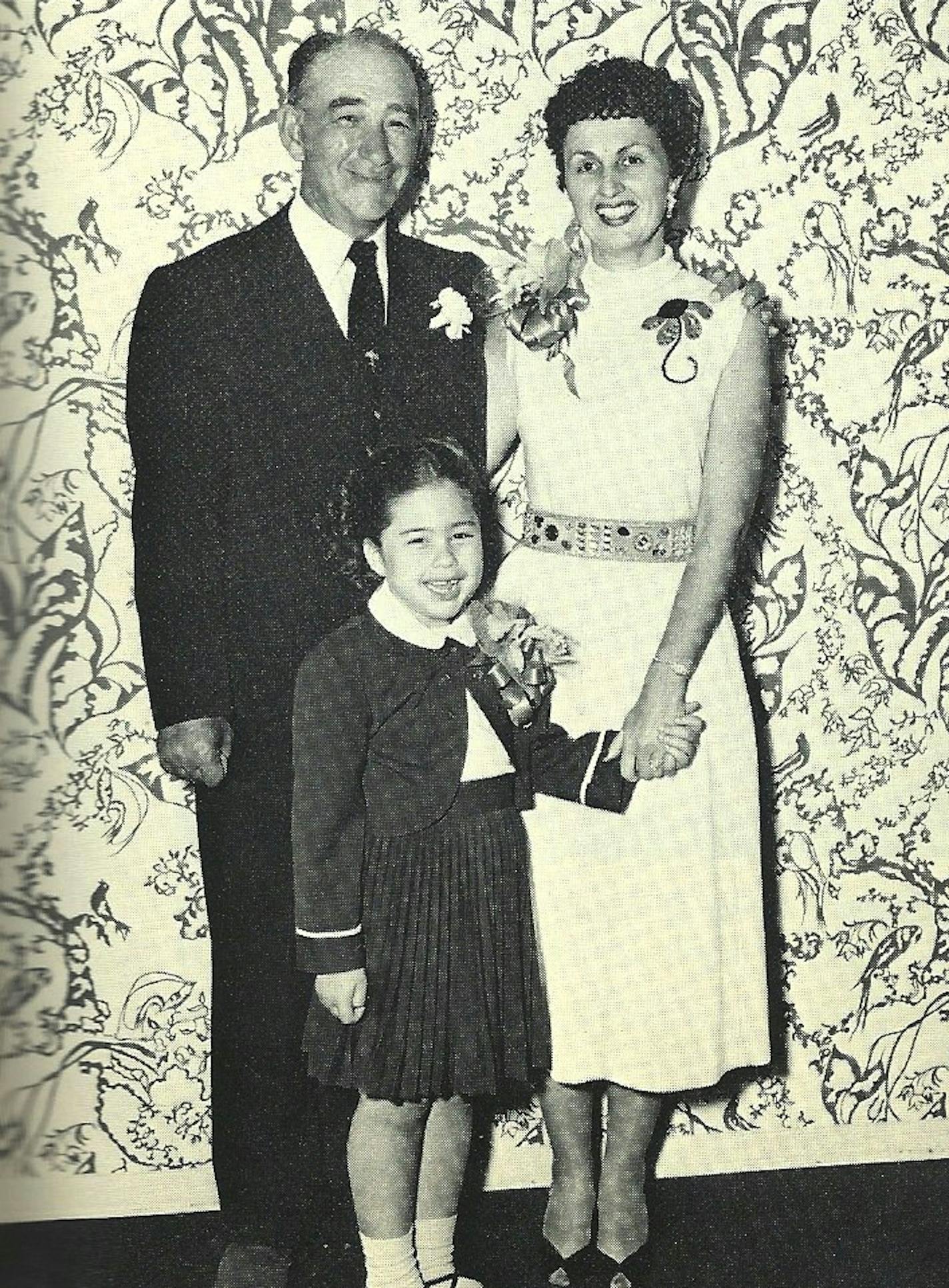 Minnesota-born Susan Berman, with her parents. Davey Berman associated with mobsters in the Twin Cities. Susan&#xed;s mother, Grace was a showgirl when she met her future husband. Used with permission from the book Murder in Beverly Hills by Cathy Scott (mandatory credit)