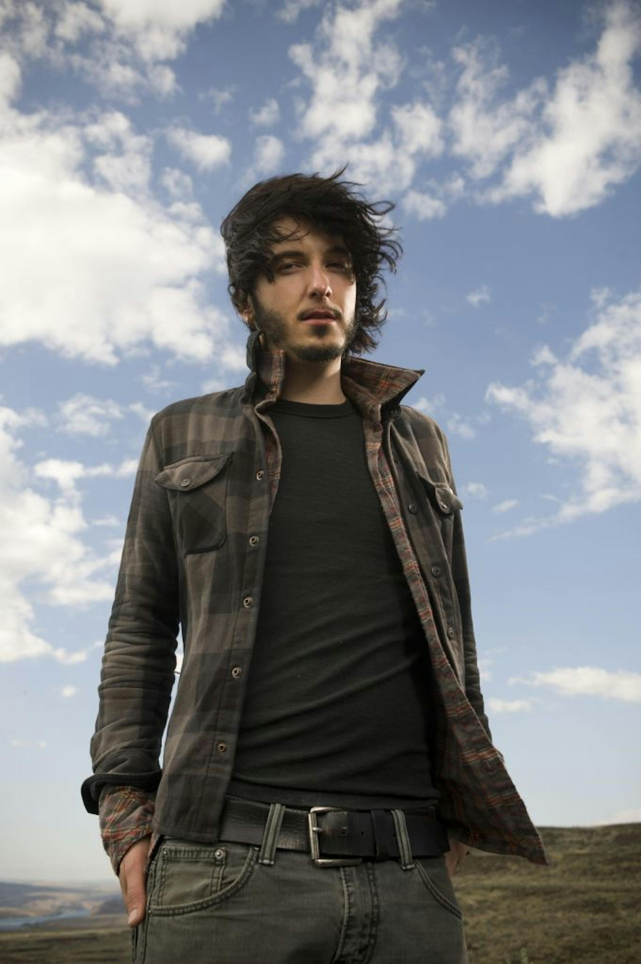 GEORGE, WA - MAY 28: Jordan Cook of Reignwolf poses for a portrait backstage at the Gorge Amphitheater on May 28, 2012 in George, Washington.