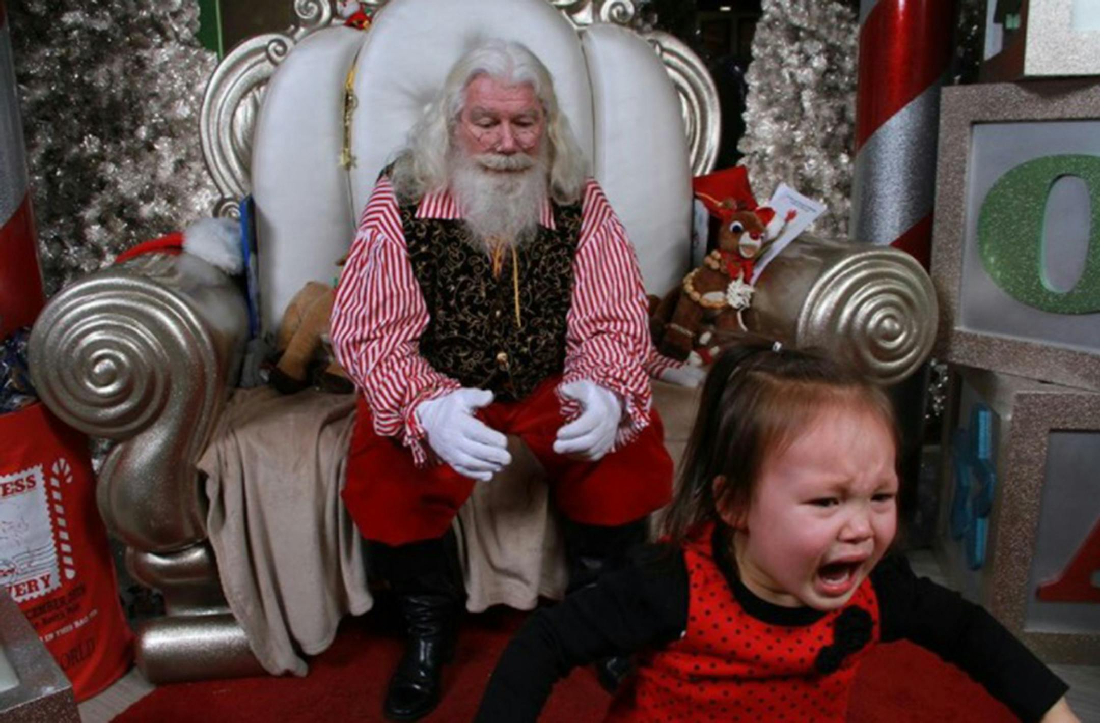 This is the closest Matthew Danielson of White Bear Lake could get daughter Corinne to Santa.[focus122516