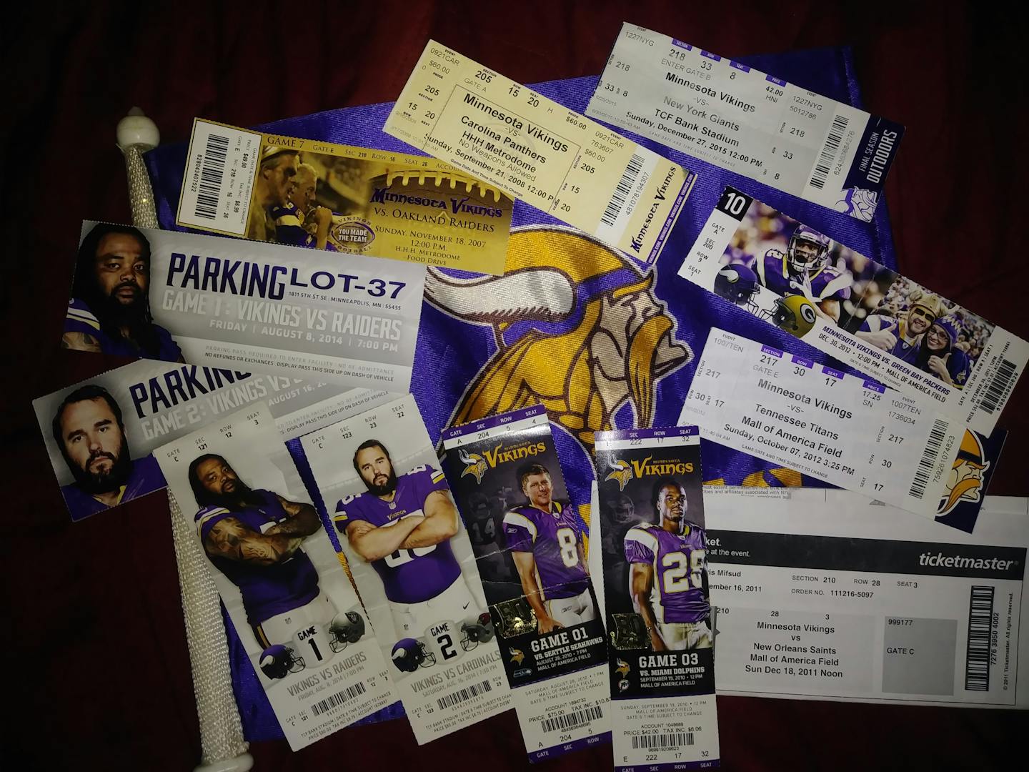 Stories of romance, heartbreak and family told by cherished Vikings ticket  stubs